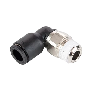 NYLON MALE CONNECTOR, PUSH-TO-CONNECT X MNPT, FOR 3/8 IN TUBE OD, FOR 1/4 IN PIPE SIZE, BLACK, 10 PK 3175 60 14