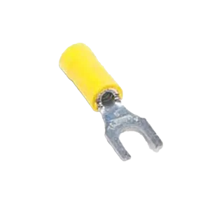 RC10-10F FORK TERMINAL 10-12AWG COPPER YELLOW 25.4MM ELECTRO TIN