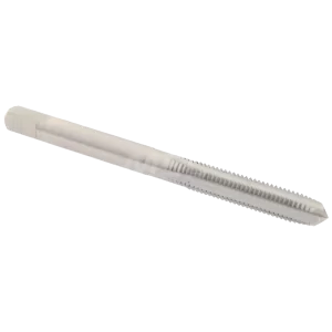 STRAIGHT FLUTE TAP: M5X0.8 METRIC COARSE, 4 FLUTE, PLUG CHAMFER, HSS, BRIGHT/UNCOATED FINISH - 7/8" THREAD LENGTH, 2-3/8" OAL, RIGHT HAND, D2 HERTEL K020153AS