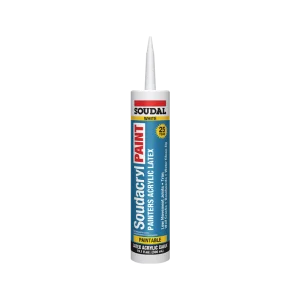Soudal Soudacryl 146729 paintable white acrylic caulk 25‑year