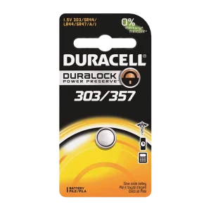 Silver oxide battery 1.5v d303/357b – DURACELL