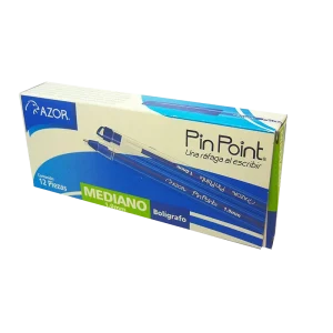 Azor pin point pen 1.0 mm blue