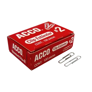 Standard #2 metal paper clip ACCO