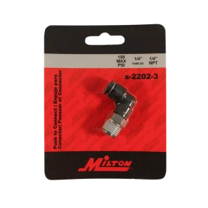 Male tubing elbow 1/4 inch NPT – MILTON 2202-3