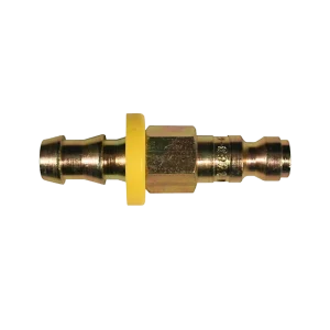 Milton 605‑1 female swivel connector – 5/16″ hose barb × 1/4″