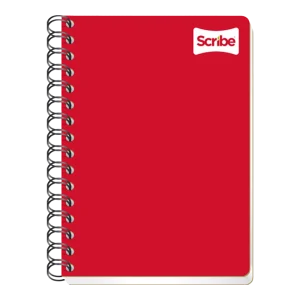 French Ruled Notebook Spiral Double Ring 100 Sheets - Scribe