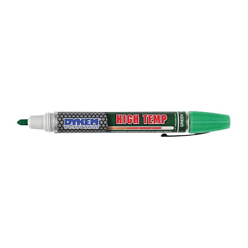 Green industrial marker medium tip – DYKEM - Image 2