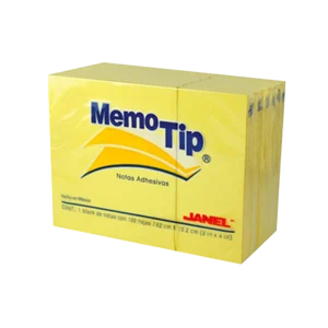 Yellow Sticky Notes 3x3 – 100 Sheet Adhesive Pad | Janel 54 Memo Block